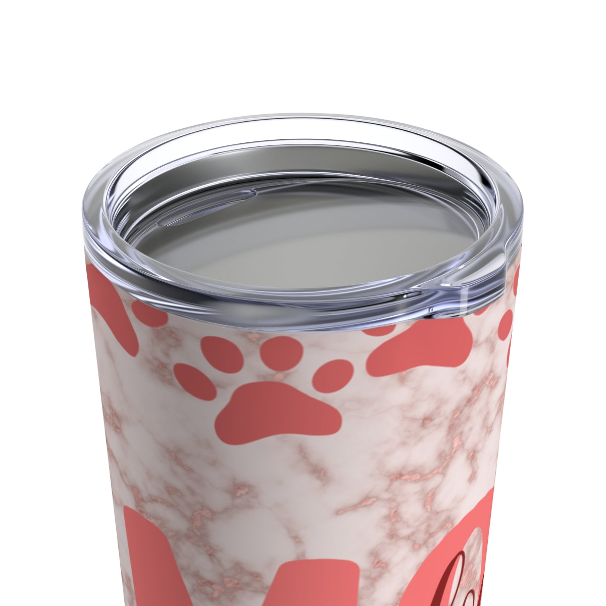 Skinny Tumbler Pug in Pink Dog Puppy 20oz Stainless-Steel Sublimation